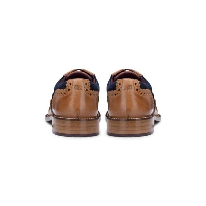 Kids Childrens Boys Real Leather Brogues Laced Smart Formal Vintage Classic Peaky - Knighthood Store