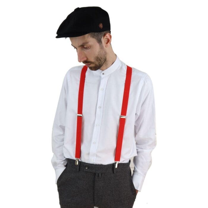 Mens Classic Retro Trouser Braces Suspenders 1920s Gatsby Peaky Blinders Colours - Knighthood Store