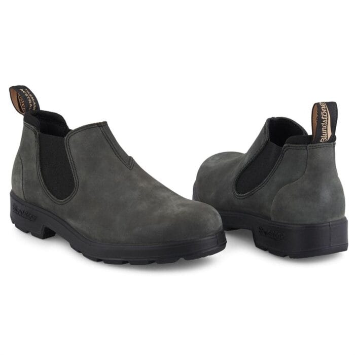 Blundstone 2035 Rustic Black Low-Cut Leather Boots Retro Vintage Slip On - Knighthood Store