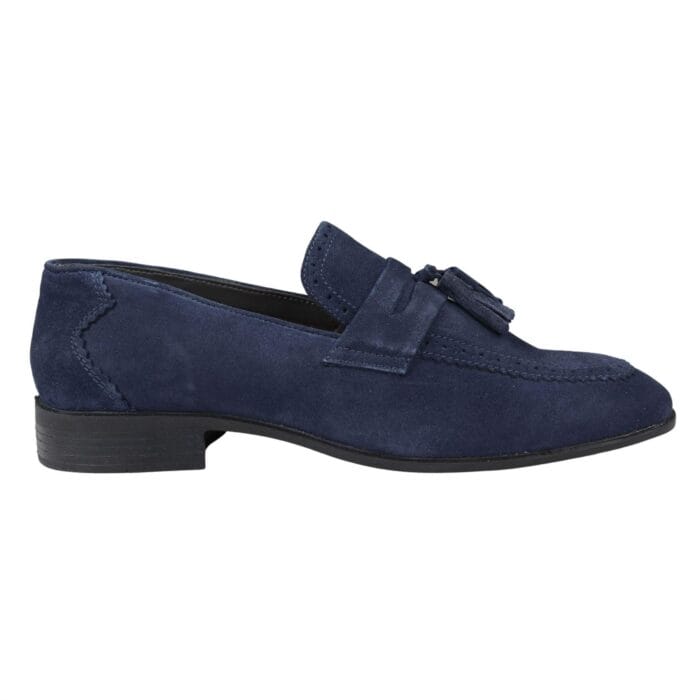 Mens Slip On Loafer Shoes Tassel Real Suede Smart Casual Dress Driving Classic - Knighthood Store