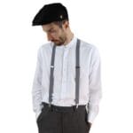 Mens Classic Retro Trouser Braces Suspenders 1920s Gatsby Peaky Blinders Colours - Knighthood Store