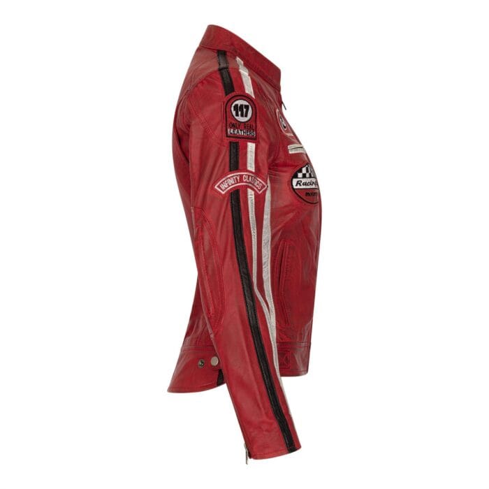 Women's Leather Motorcycle Biker Jacket - Knighthood Store