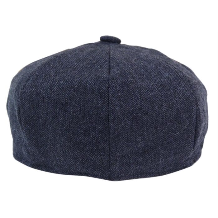 Mens 8 Panel Hat Wool Baker Boy Newsboy Flat Cap Grandad Tweed Check 1920s Peaky - Knighthood Store
