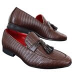 Mens Classic Vintage Tassel PU Leather Driving Shoes Loafers Smart Casual - Knighthood Store