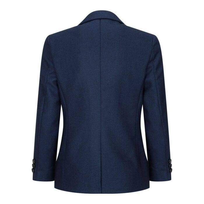 Boys Navy Blue 3 Piece Tweed Birdseye Suit Smart Formal Wedding Classic 1920s - Knighthood Store