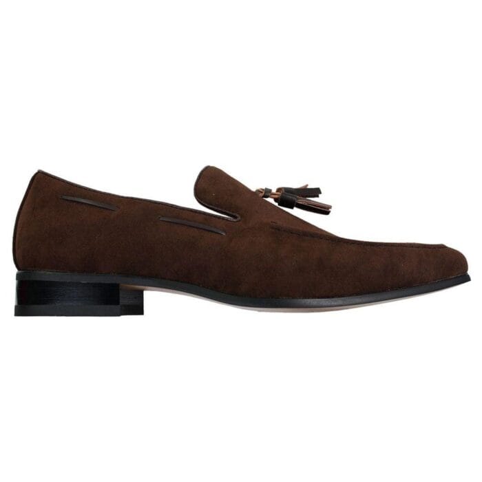 Mens Suede Loafers Driving Shoes Slip On Tassle Design Leather Smart Casual - Knighthood Store
