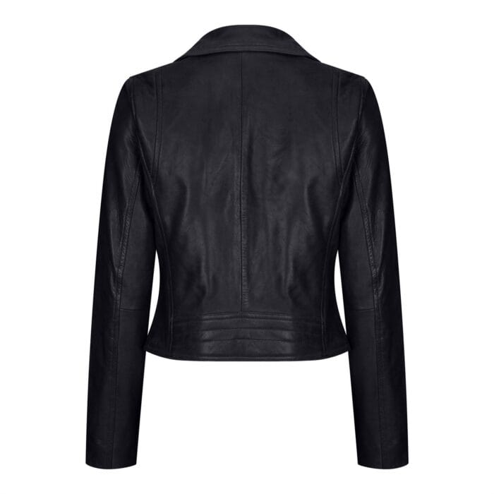Womens Real Leather Biker Jacket Cross Zip Soft Slim Fit Brando Tan Brown Black Red Yellow - Knighthood Store