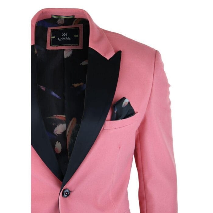 Mens Velvet Blazer Tuxedo Jacket Black Satin Lapel Pastel Blue Pink Green - Knighthood Store