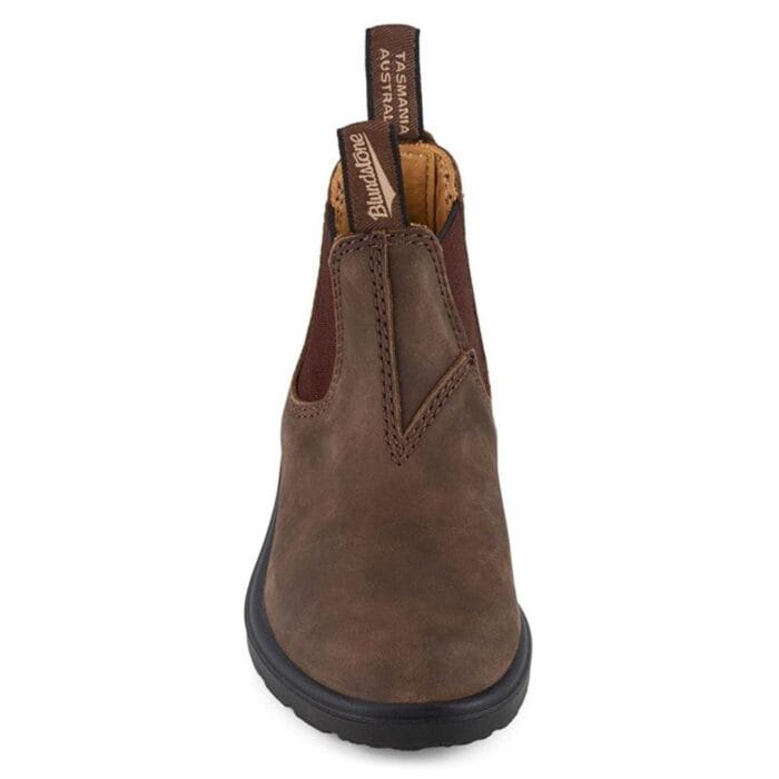Blundstone 565 Kids Unisex Rustic Brown Leather Boots Slip On Ankle Boots - Knighthood Store