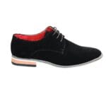 Mens Suede Smart Casual Oxford Shoes Laced Brown Black Blue - Knighthood Store
