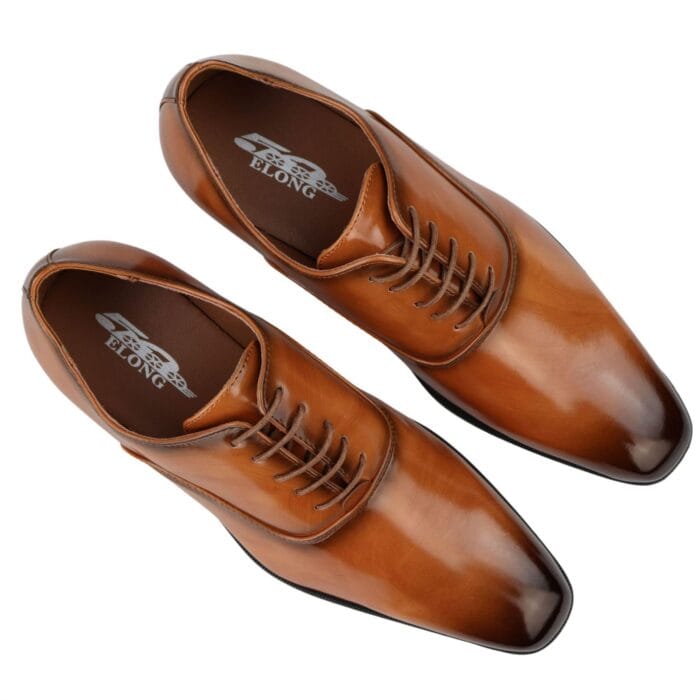 Mens Smart Formal Patent Oxford Shoes Shiny Laced Classic Round Toe Dress - Knighthood Store