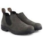 Blundstone 2035 Rustic Black Low-Cut Leather Boots Retro Vintage Slip On - Knighthood Store