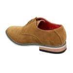 Mens Suede Smart Casual Oxford Shoes Laced Brown Black Blue - Knighthood Store