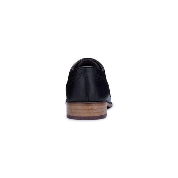 Mens Real Leather Classic Brogues Black Laced Shoes Smart Formal Leather Vintage - Knighthood Store