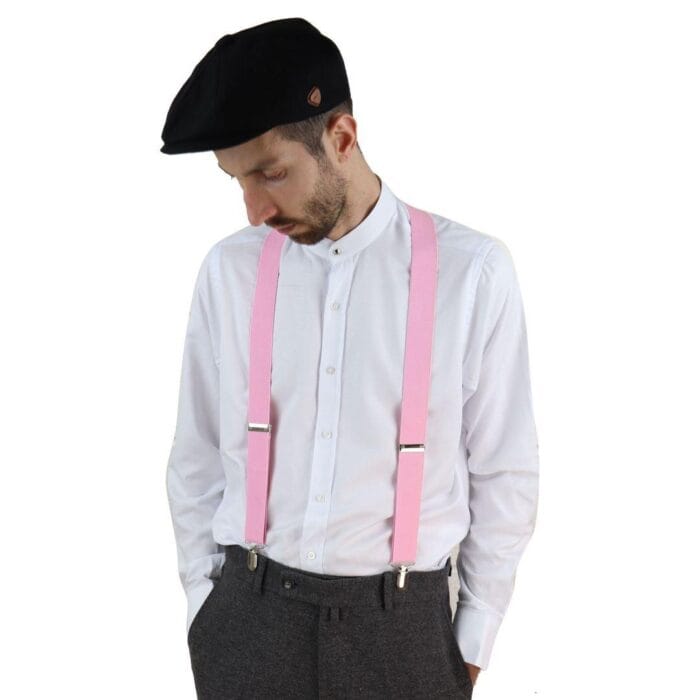 Mens Classic Retro Trouser Braces Suspenders 1920s Gatsby Peaky Blinders Colours - Knighthood Store