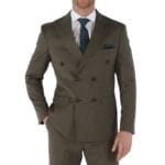 Men's Blazer Sage Green Double Breasted Sport Coat Tailored Fit Summer Suit Jacket - Knighthood Store