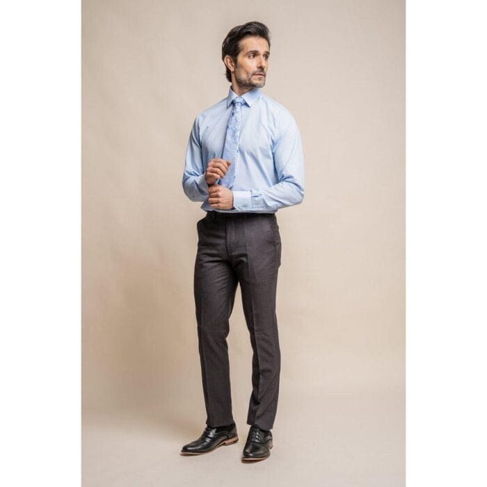 Mens Dark Grey 3 Piece Classic Suit Tailored Fit - Knighthood Store