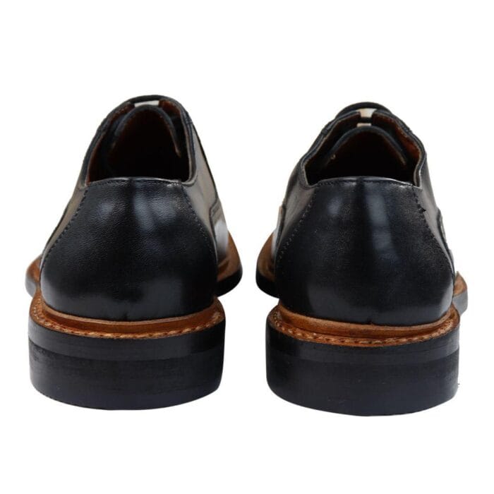 Mens Brogue Oxford Shoes Tan Brown Black Laced Leather Goodyear Welted - Knighthood Store