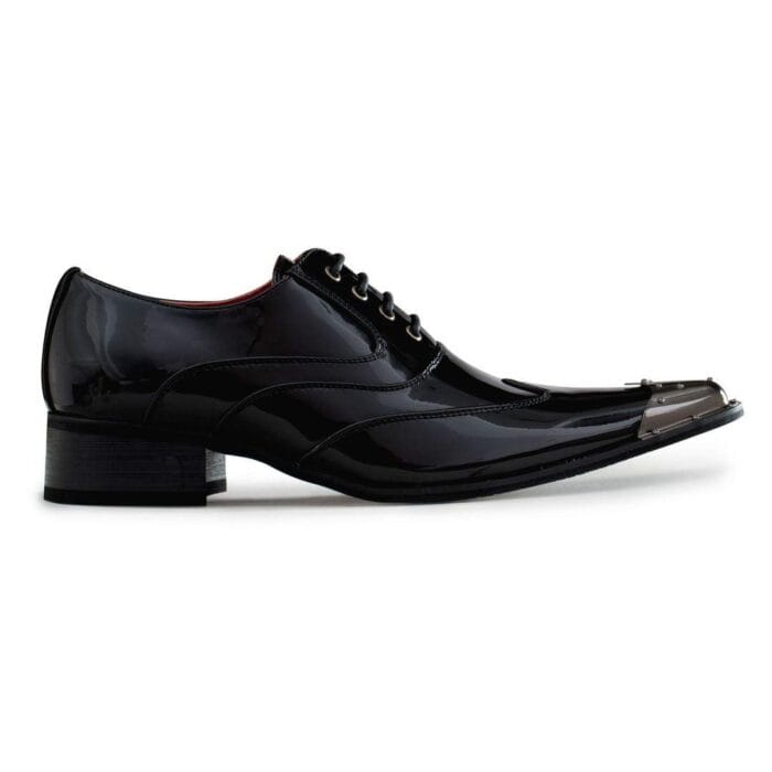Mens Metal Toe Pointed Shoes Suede Leather Patent Laced Cowboy Italian Dancing - Knighthood Store