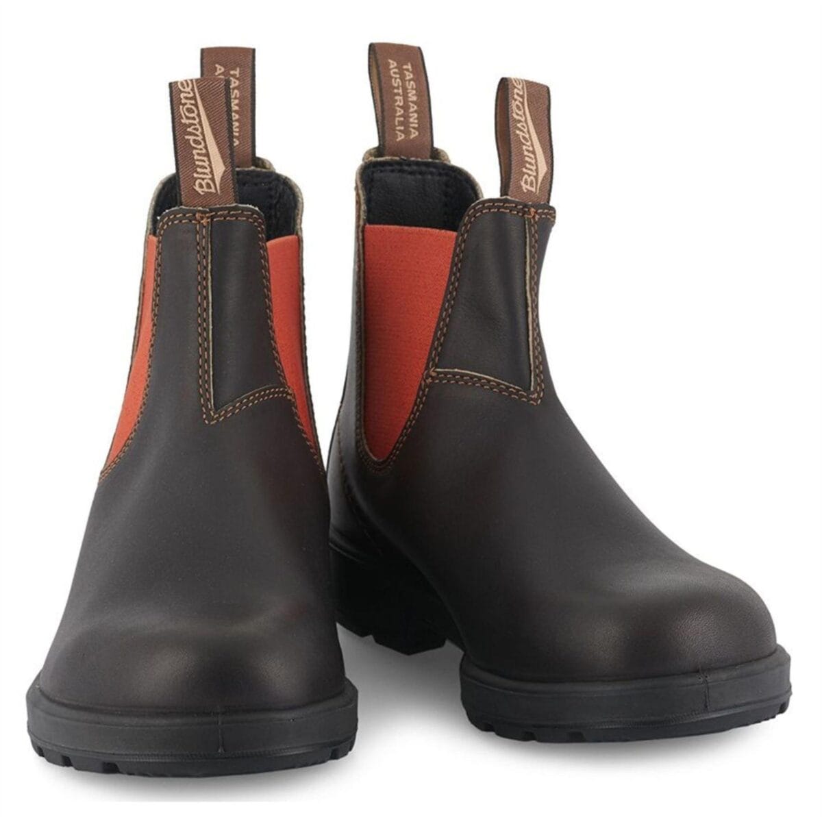 Blundstone 1918 Brown Terracotta Leather Chelsea Boots Slip On Classic Vintage - Knighthood Store