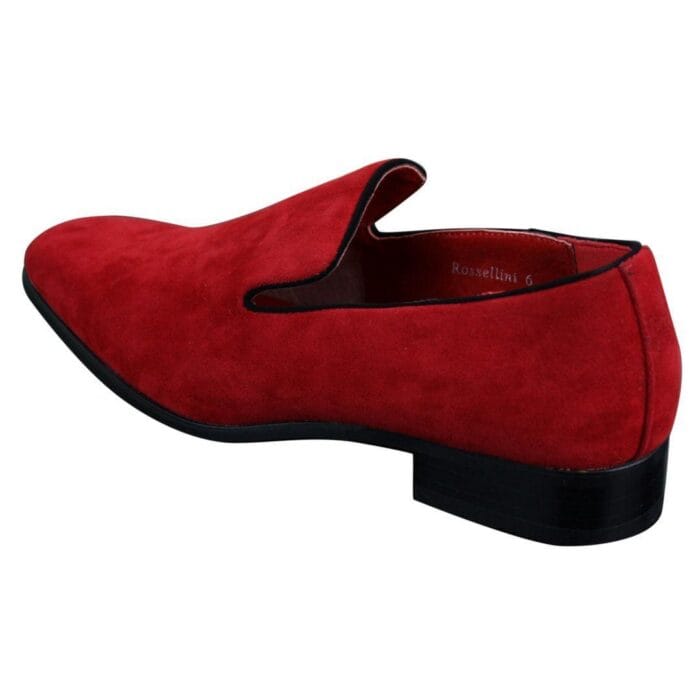 Mens Slip On Suede Driving Loafers Shoes Leather Smart Casual Red Blue Black - Knighthood Store