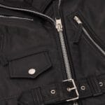 Women's Leather Jacket Brando Tassel Fringe Cow Hide Moto Biker Coat - Knighthood Store