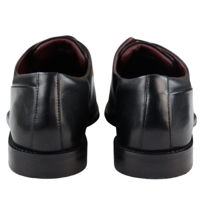 Mens Laced Real Leather Derby Shoes Smart Formal Classic Black Brown - Knighthood Store