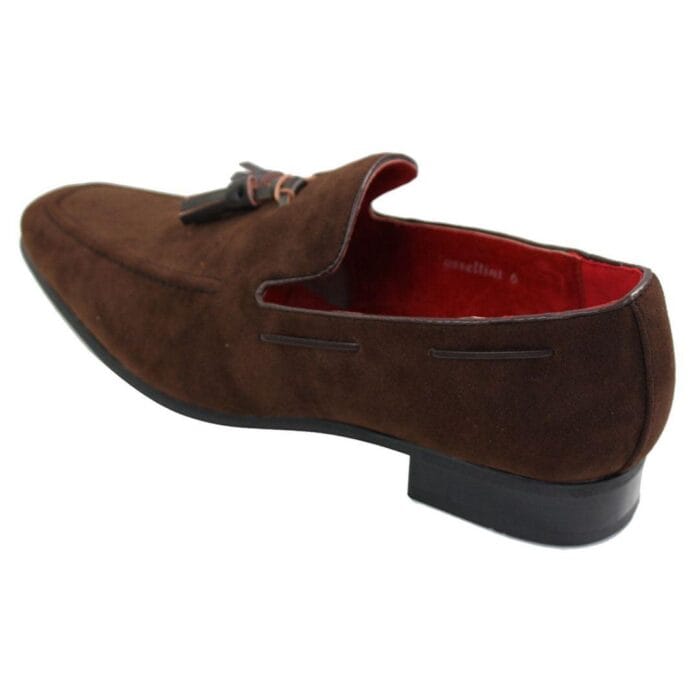 Mens Suede Loafers Driving Shoes Slip On Tassle Design Leather Smart Casual - Knighthood Store