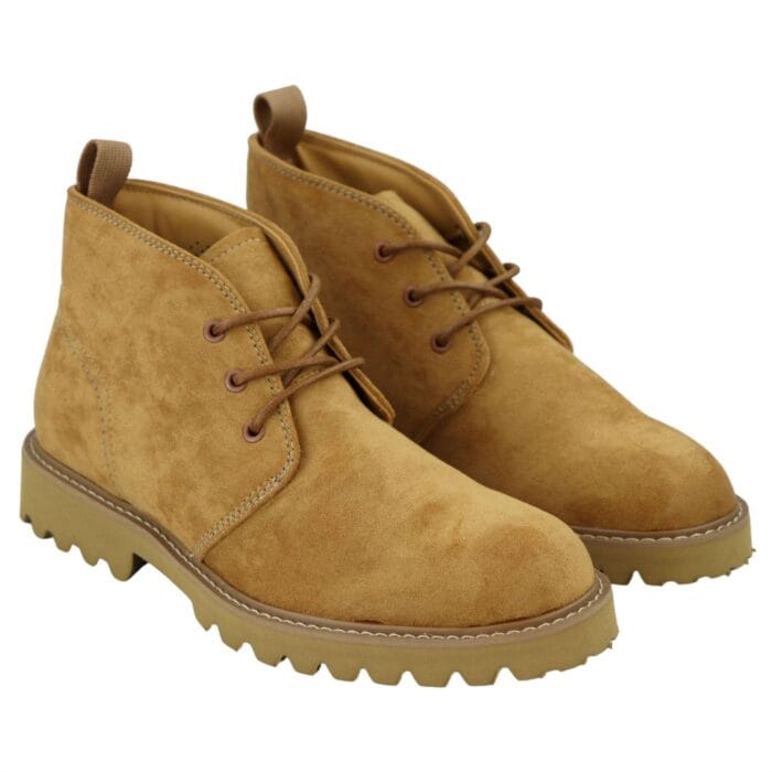 Mens Casual Hiking Boots Jeans Laced Ankle Suede Chukka - Knighthood Store