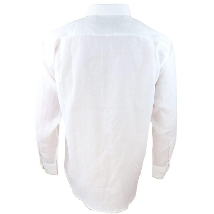 Mens Linen Summer Shirt Breathable Fabric Classic Full Sleeve - Knighthood Store