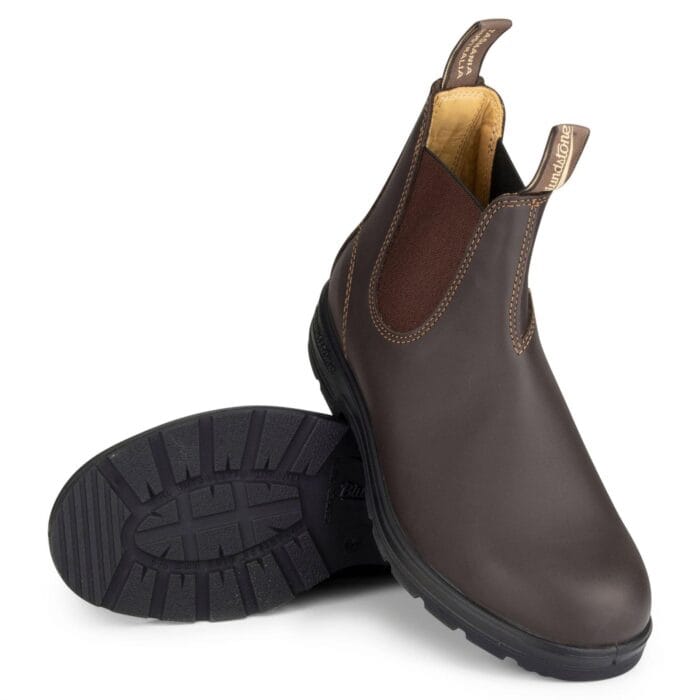 Blundstone 550 Walnut Brown Leather Australian Chelsea Ankle Boots - Knighthood Store