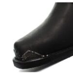 Mens Real Leather Lo Biker Boots Rock Punk Grinders Eagle Buckle Metal Toe - Knighthood Store