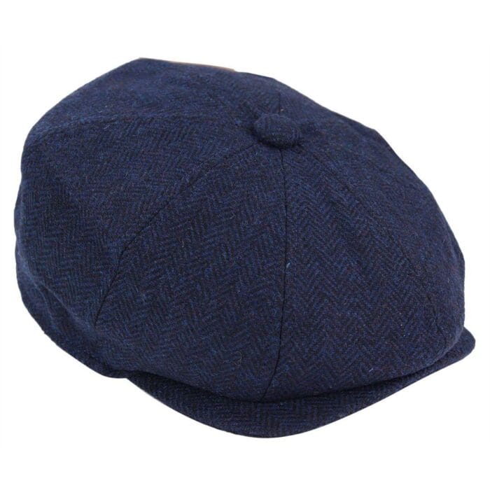 Mens Tweed Newsboy Peaky Blinder Baker Boy Razor Flat Cap Grandad Hat 8 Panel - Knighthood Store