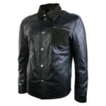 Mens Real Leather Hunter Safari Quilted Jacket Soft Brown Suede Patch Design - Knighthood Store