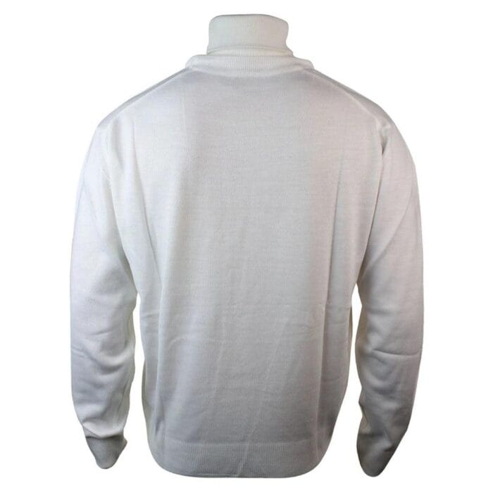 Mens Slim Fit Polar Roll Neck Jumper Light Weight Fitted Cashmere Wool Blend Grey Black Navy - Knighthood Store