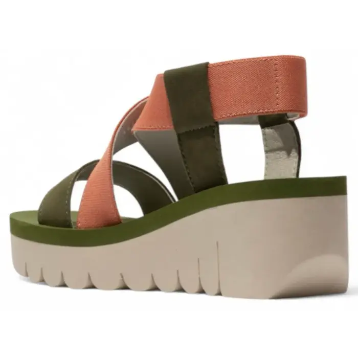 YABI922FLY - Women's Wedge Heel Leather Sandals - Image 7