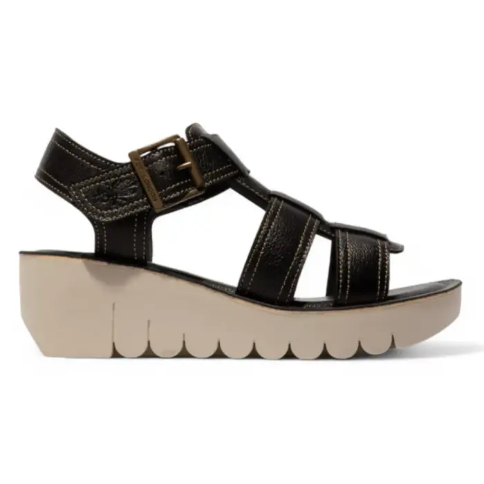 YUDD236FLY - Women's Wedge Heel Leather Sandals - Image 1