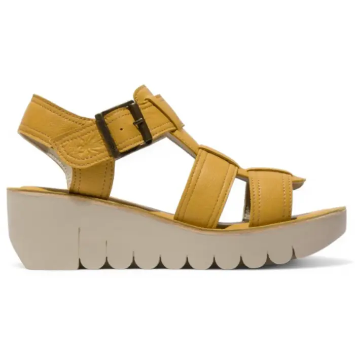 YUDD236FLY - Women's Wedge Heel Leather Sandals - Image 5