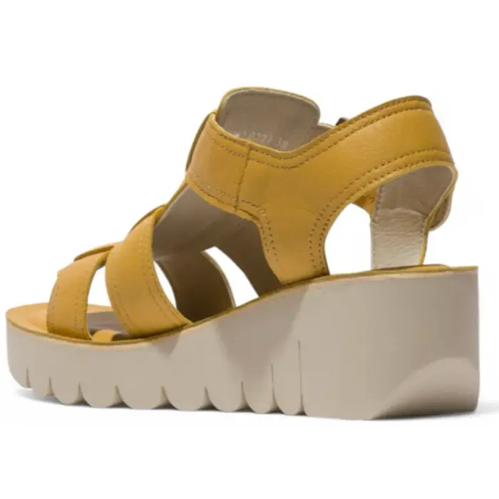 YUDD236FLY - Women's Wedge Heel Leather Sandals - Image 7