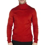 Mens Polar Neck Jumper Roll Neck High Turtle Neck Slim Fit Light Weight - Image 30