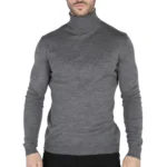 Mens Polar Neck Jumper Roll Neck High Turtle Neck Slim Fit Light Weight - Image 15