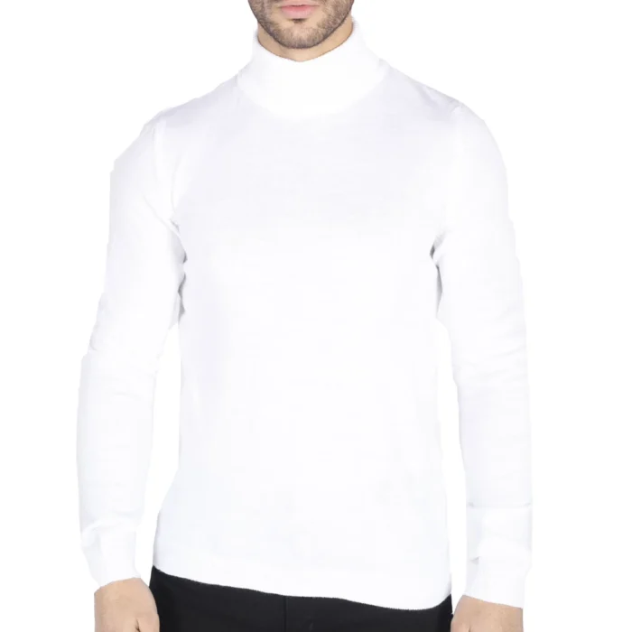 Mens Polar Neck Jumper Roll Neck High Turtle Neck Slim Fit Light Weight - Image 18