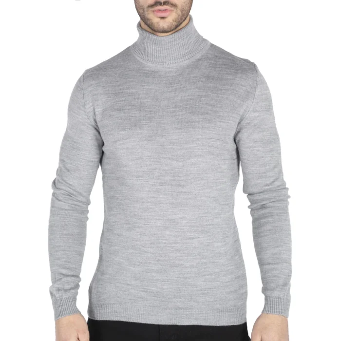 Mens Polar Neck Jumper Roll Neck High Turtle Neck Slim Fit Light Weight - Image 21