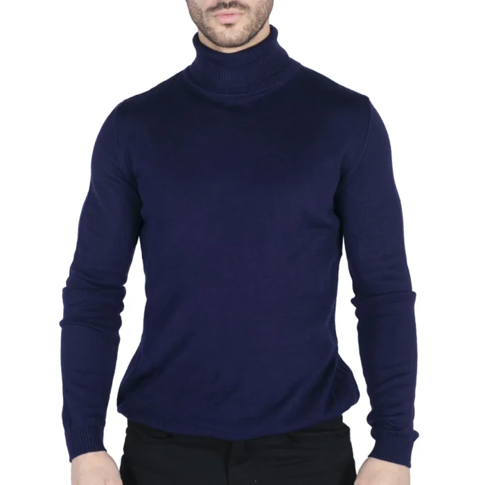 Mens Polar Neck Jumper Roll Neck High Turtle Neck Slim Fit Light Weight - Image 24