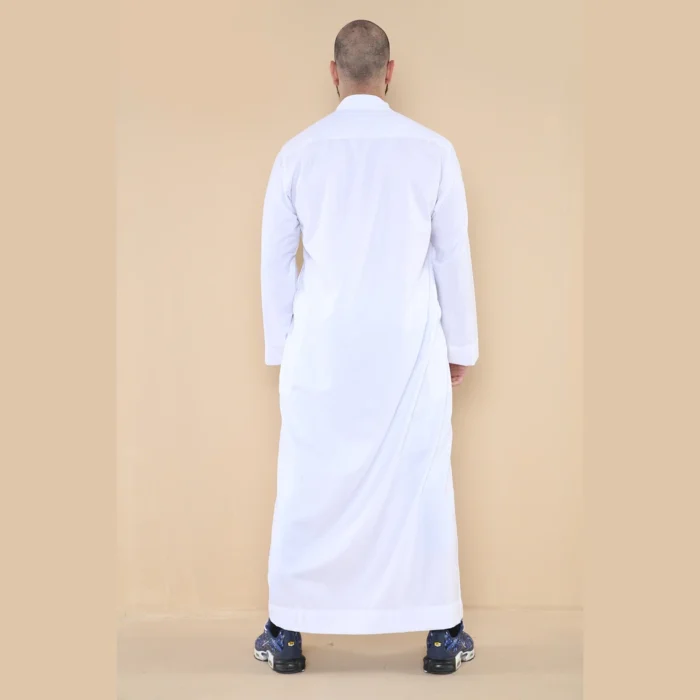 Mens Thobe Jubba Nehru Stand Collar Islamic Clothing Muslim Cotton Kaftan Dress Robe Saudi - Image 34