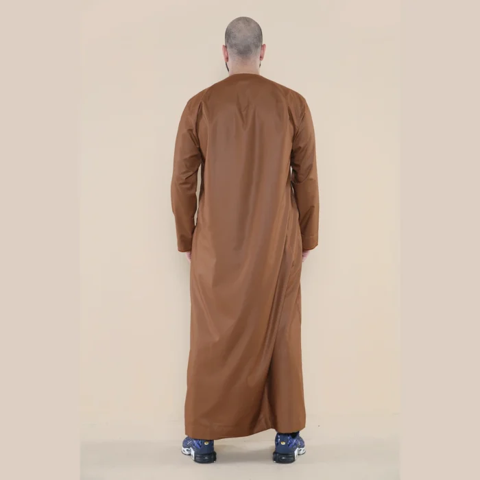 Mens Thobe Jubba Islamic Clothing Muslim Kaftan Emirati Omani Robe Arab Tassel - Image 14