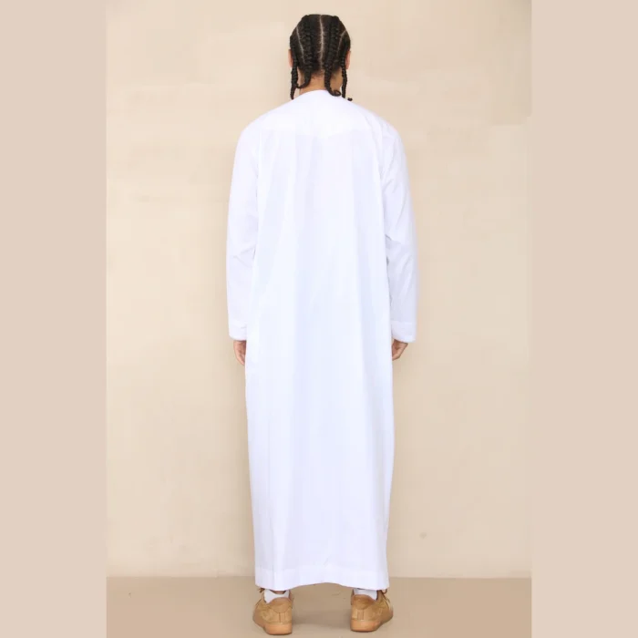 Mens Thobe Jubba Islamic Clothing Muslim Kaftan Emirati Omani Robe Arab Tassel - Image 59
