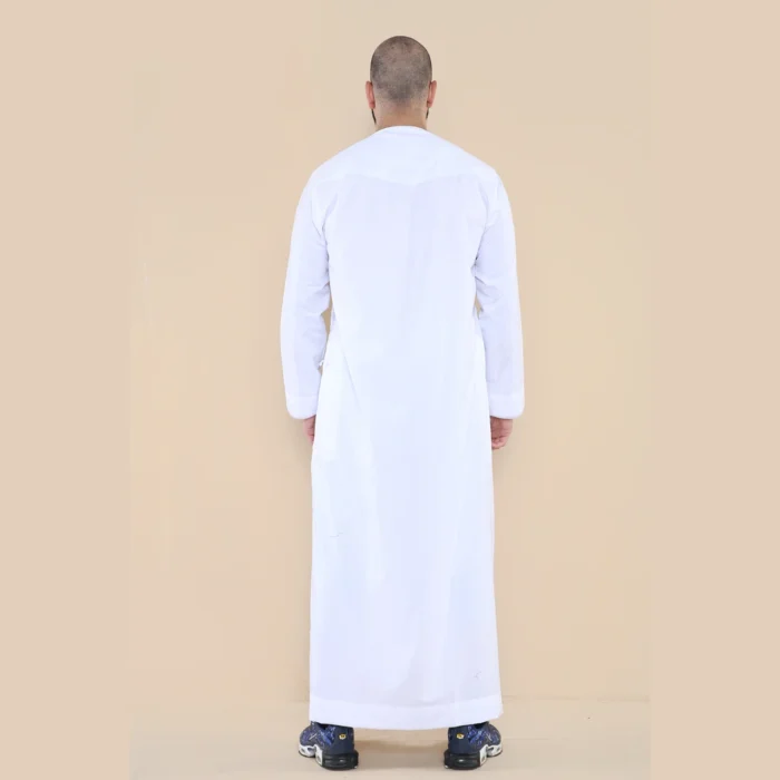 Mens Thobe Jubba Islamic Clothing Muslim Kaftan Emirati Omani Robe Arab Tassel - Image 57