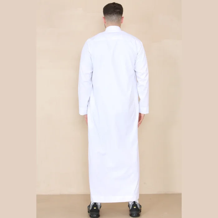 Mens Thobe Jubba Nehru Stand Collar Islamic Clothing Muslim Kaftan Eid Robe Saudi Slim Regular Fit - Image 20