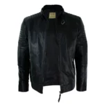 Aviatrix Mens Genuine Real Leather Black Biker Jacket Retro Vintage Tailored Fit - Image 4